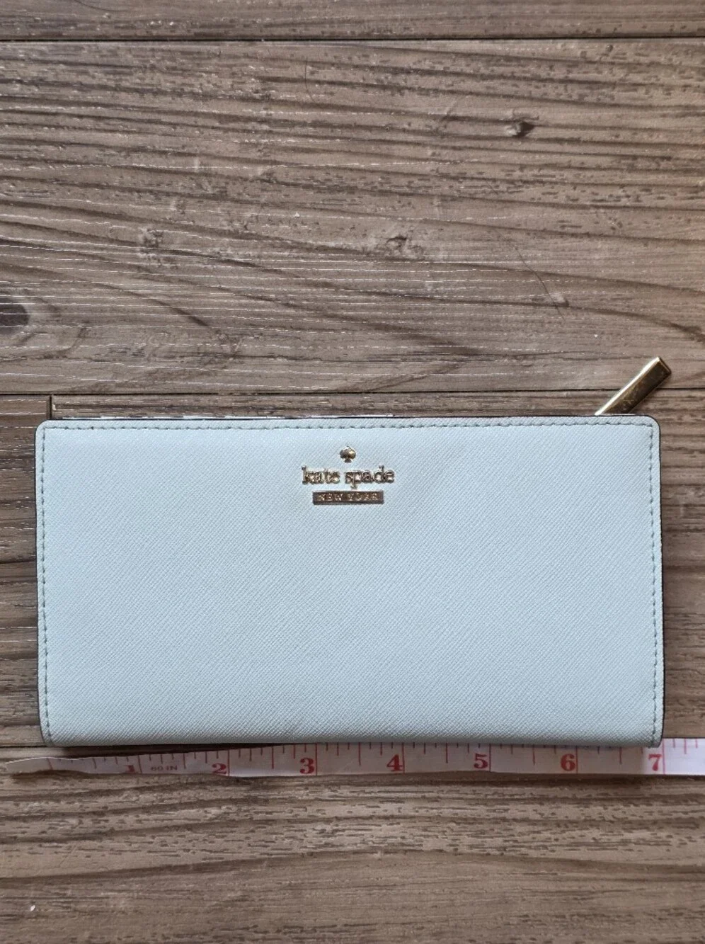 kate spade New York Light Blue Zip Wallet